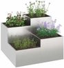 vidaXL Gartenblumentopf Silber 100 x 100 x 60 cm Edelstahl 865866 Bild 3