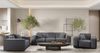Sofa Designersofa CESINA 3-Sitzer in Stoff Ascot Bukla Grafit Bild 2