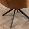 Bronx71 Ledersessel Eevi cognac drehbar Bild 5