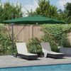 vidaXL Roma Parasol Grün 286 x 284 x 270 cm Aluminium und Polyester 42003352 Bild 1