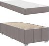 vidaXL Bettrahmen mit Matratze Taupe 100 x 200 cm Stoff 3398269 Bild 5