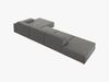 Micadoni Ecksofa Jodie 5-Sitzer Rechts Samt Bluvel Hellgrau Bild 4