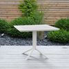 CLP Gartentisch Lenval 80 x 80 cm robust & wetterfest,weiß Bild 3