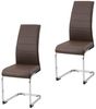 HTI-Line Freischwinger Schwingstuhl SallyC PU 2er (Set, 2 St), Freischwinger Esszimmerstuhl Kunstleder Bild 2