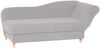 Recamiere mit Armteil rechts klappbar Katia Bezug Veloursstoff Buche natur / silber 22698 Bild 2