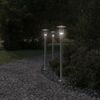 vidaXL Wegeleuchten 3 Stk. Silbern 100 cm Edelstahl 4006352 Bild 3