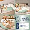 SEI Design Stillkissen Seitenschläferkissen XXL Babynest - Baby Erstausstattung Neugeborene, Schwangerschaftskissen mit Bezug, Bezug 100% Baumwolle Bild 4