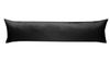 Mako Satin Seitenschläferkissen Bezug uni / einfarbig schwarz 40x200 cm Bild 5
