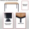 'Braila' Schreibtisch, schwarze Eiche-Optik, MDF, 120x80 cm Bild 2