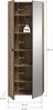 Garderobenschrank (B/H/T: 70x192x37 cm) in Evoke Oak Nachbildung Bild 4