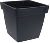 Spetebo Blumentopf Pflanzkübel - ECKIG - 40x40 cm - anthrazit (Stück, 1 St, Pflanztopf), Garten Blumenkübel aus Kunststoff Bild 3