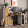 Schreibtisch Tomy Weiß/Goldkraft Eiche 150 x 59 cm 2er Set Vicco Bild 3