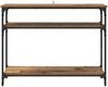 vidaXL Konsolentisch mit Regal Altholz 100 x 29 x 75 cm Holzwerkstoff 882199 Bild 5