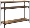 vidaXL Konsolentisch mit Regal Altholz 100 x 29 x 75 cm Holzwerkstoff 882199 Bild 2