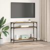 vidaXL Konsolentisch mit Regal Altholz 100 x 29 x 75 cm Holzwerkstoff 882199 Bild 4
