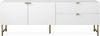 Finori Edinburgh 57A Lowboard, weiß | Lowboard für Wohnzimmer | Maß: B x H x T ca. 179 x 60,5 x 40,5 cm | Lowboard mit 2 Türen, 2 Einlegeböden und 2 Schubkästen Bild 3