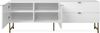 Finori Edinburgh 57A Lowboard, weiß | Lowboard für Wohnzimmer | Maß: B x H x T ca. 179 x 60,5 x 40,5 cm | Lowboard mit 2 Türen, 2 Einlegeböden und 2 Schubkästen Bild 4
