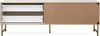 Finori Edinburgh 57A Lowboard, weiß | Lowboard für Wohnzimmer | Maß: B x H x T ca. 179 x 60,5 x 40,5 cm | Lowboard mit 2 Türen, 2 Einlegeböden und 2 Schubkästen Bild 5
