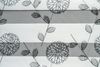 Doppelrollo mit Pailetten und Blumenmuster weiss/schwarz 65x150cm Bild 2