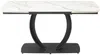 Vente-unique - OLIFIA Esstisch Keramik SchwarzWeiß - B 90 cm x H 76 cm x L 200 cm160 cm240 cm Bild 2