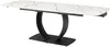 Vente-unique - OLIFIA Esstisch Keramik SchwarzWeiß - B 90 cm x H 76 cm x L 200 cm160 cm240 cm Bild 5