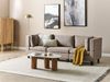 Beliani 'Unstad' Sofa, Braun, Leinenoptik, 72 x 76 x 228 cm, ohne Ottomane, Einzelsofa Bild 3