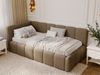 GRAINGOLD Cloud One Jugendbett 90x200, Einzelbett mit Bettkasten, mit Lattenrost, Bouclé-Stoff, Links, Braun Bild 3