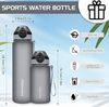 AOHAN Trinkflasche 600ML auslaufsicherer Klappdeckel BPA-frei Sport Strohhalm Bild 5