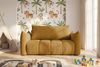Sofa 2er-Sitzer mit Liegefunktion ONTARIO in Stoff Poso Senfgelb Bild 2