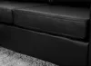 Vente-unique - Ecksofa - Kunstleder - Schwarz - ACKLEY Bild 5