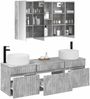 vidaXL Badezimmerschrank-Set 4 pcs Betongrau 103,5 x 15,5 x 70 cm 3406666 Bild 3