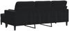 vidaXL 3-Sitzer-Sofa mit Hocker Schwarz 180 cm Samt 3278272 Bild 5