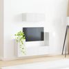 vidaXL TV-Schrankset 4 pcs Hochglanz Weiß Holzwerkstoff 3409118 Bild 4
