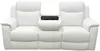 Vente-unique - Relaxsofa Leder 3-Sitzer - Elfenbeinfarben - EVASION Bild 5