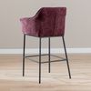 Bronx71 Barhocker Nubo Chenille Lila 85 cm Bild 5