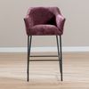 Bronx71 Barhocker Nubo Chenille Lila 85 cm Bild 3
