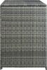 vidaXL Mülltonnenbox für 2 Tonnen Poly Rattan Anthrazit 148×77×111 cm 46463 Bild 5