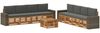 vidaXL Sofagarnituren mit Kissen 9 pcs Massivholz Akazie 3384188 Bild 2