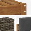 vidaXL Sofagarnituren mit Kissen 9 pcs Massivholz Akazie 3384188 Bild 5