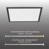 SellTec LED Deckenleuchte LED Panel Deckenlampe schwarz, dimmbar per Fernbedienung, Lichttemperatur CCT warmweiß - kaltweiß, Memory-Funktion, 1xLED-Board/24W/2700-5000K, 2700-4000-5000 Kelvin, CCT warmweiß - kaltweiß Fernbedienung Bild 4
