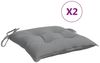 vidaXL Stuhlkissen 2 Stk. Grau 50x50x7 cm Oxford-Gewebe 314899 Bild 2