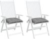 vidaXL Stuhlkissen 2 Stk. Grau 50x50x7 cm Oxford-Gewebe 314899 Bild 4