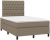 vidaXL Boxspringbett mit Matratze & LED Taupe 120x190 cm Stoff 3270222 Bild 3