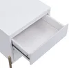 Vente-unique - KORASA Bedside table Holz, Platte Weiß - B 40 cm x H 50 cm x L 50 cm Bild 5