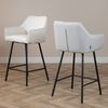 Bronx71 Barhocker Andor grau recycelter Stoff 65 - 78 cm Bild 3