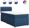 vidaXL Boxspringbett mit Matratze Blau 100x200 cm Stoff 3288904 Bild 2