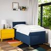 vidaXL Boxspringbett mit Matratze Blau 100x200 cm Stoff 3288904 Bild 4