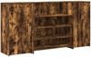 vidaXL Empfangstheke Räuchereiche 200x50x103,5 cm Holzwerkstoff 3324182 Bild 2