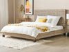 Bett mit Lattenrost SALBRIS 180 x 200 cm Rattan Natürlich Bild 3