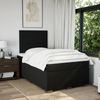 vidaXL Boxspringbett mit Matratze Schwarz 120x190 cm Stoff 3292722 Bild 4